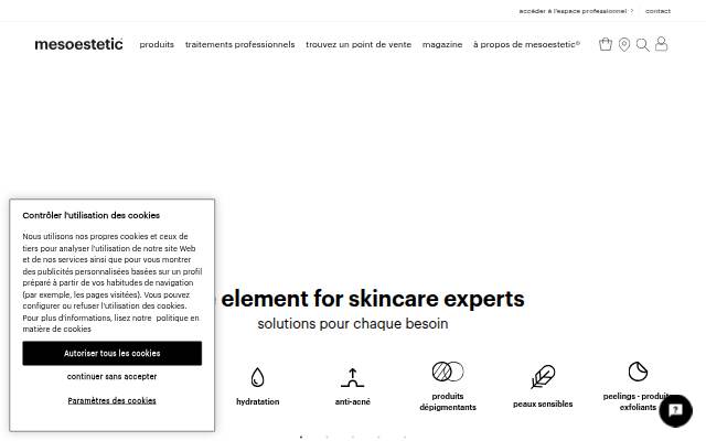 mesoestetic® France officiel storefront