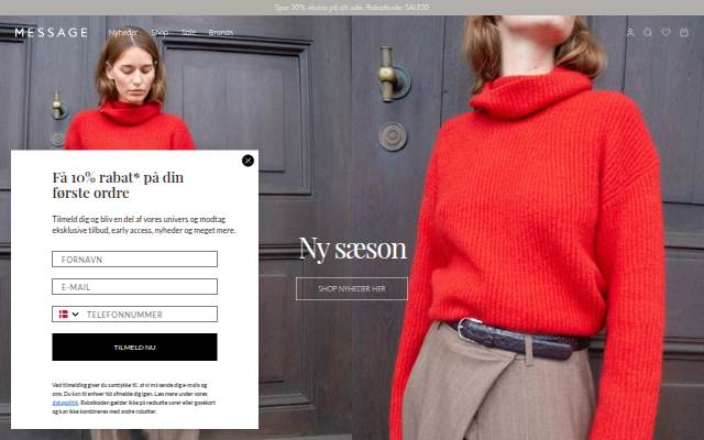 Message.dk storefront