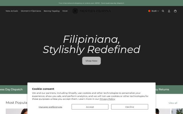 Montra da Mestiza Filipina