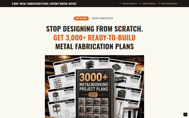 3,000+ Metal Fabrication Plans storefront