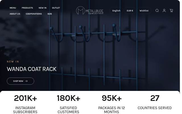 Metallbude storefront