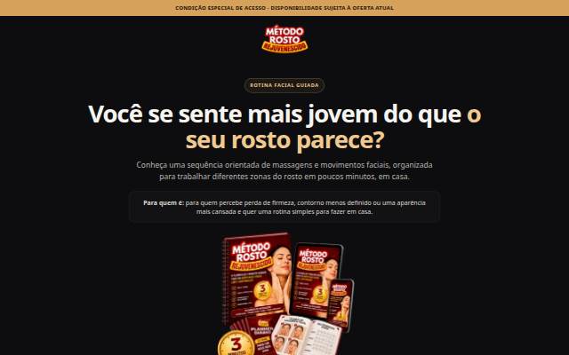 Vitrine de Método Rosto Rejuvenescido