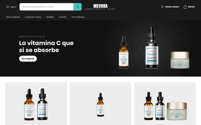 Mevora storefront