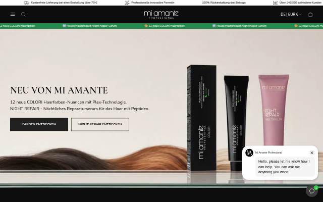 Mi Amante Professional storefront