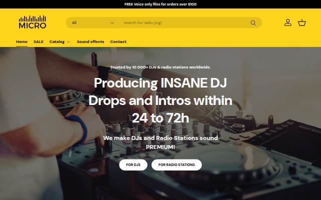 Micro Jingles storefront