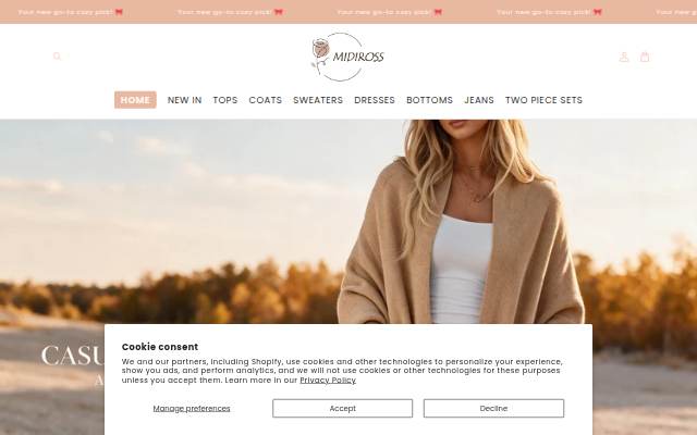 Midiross.shop storefront