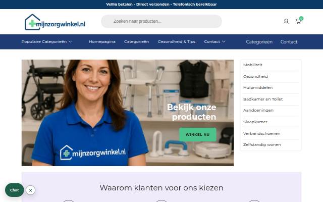 Startseite von MijnZorgWinkel