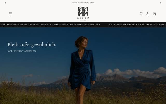 Milae Fashion storefront