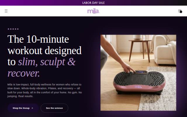 Mila Pilates storefront
