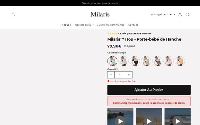 Montra da Milaris