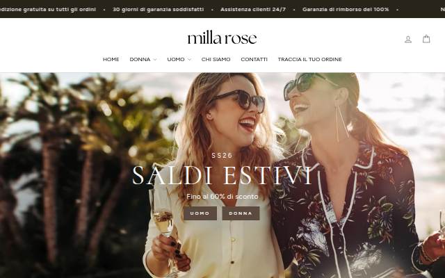 Milla Rose storefront