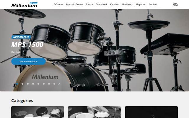 Millenium Drums storefront