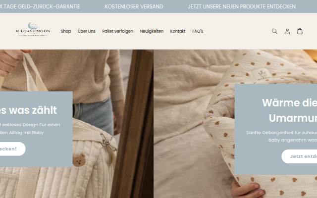 MiloandMoon storefront
