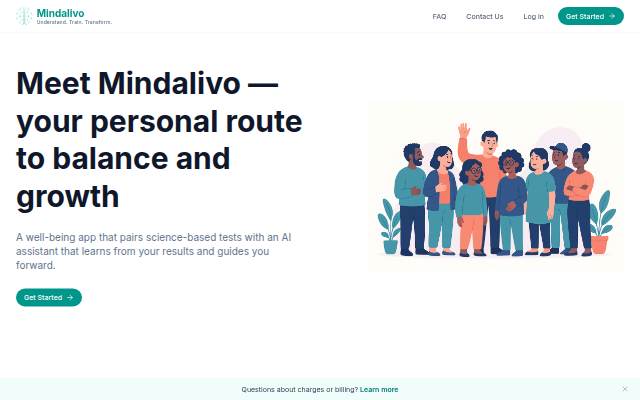 Startseite von Mindalivo