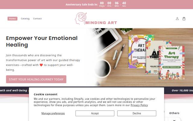 Minding Art storefront