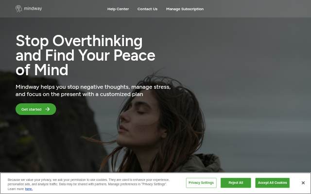 Vitrine de Mindway: #1 App to Stop Overthinking &amp; Calm Anxiety