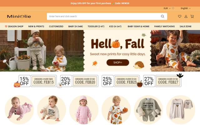 MiniOlie storefront