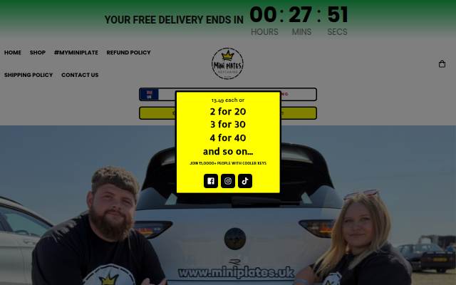 Miniplates UK storefront