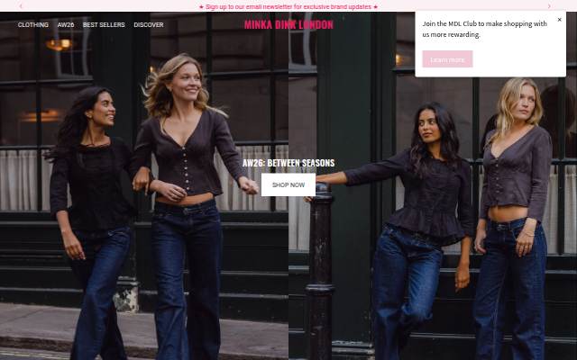 Minka Dink London storefront