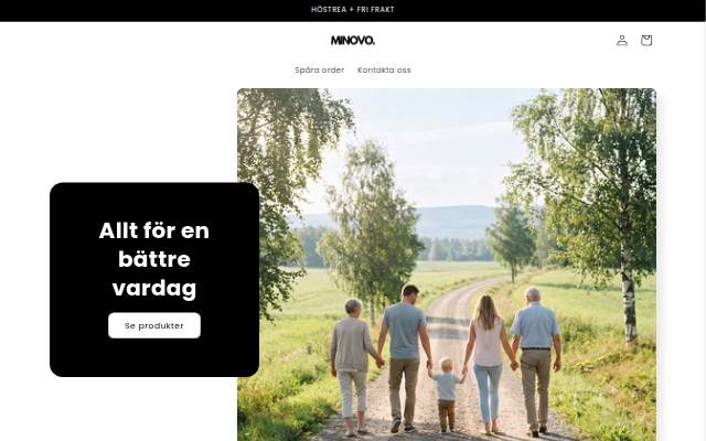 Minovo storefront