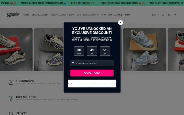 Startseite von MINT SNEAKERS