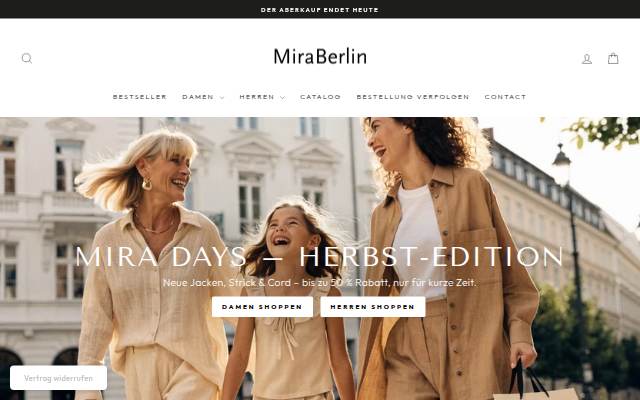 MiraBerlin storefront