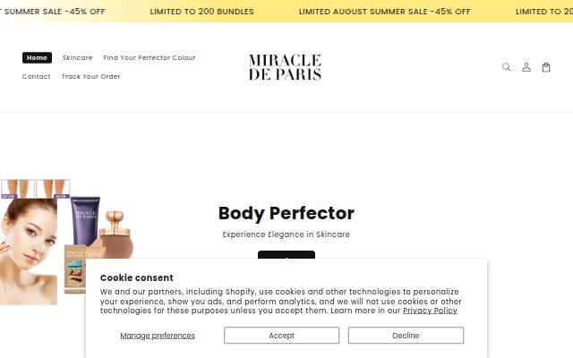 Miracle de Paris storefront