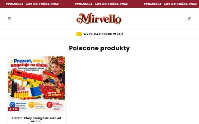 Mirvello.pl storefront