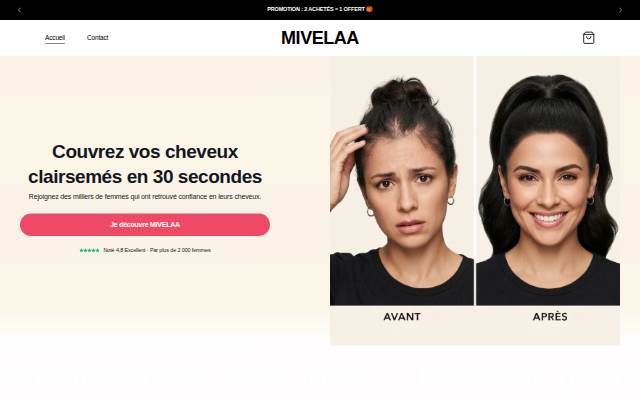 MIVELAA storefront