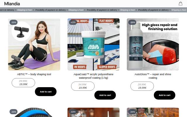 Mlandia – Click. Order. Enjoy. storefront