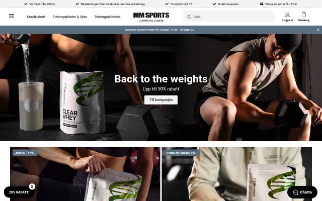 MM Sports storefront