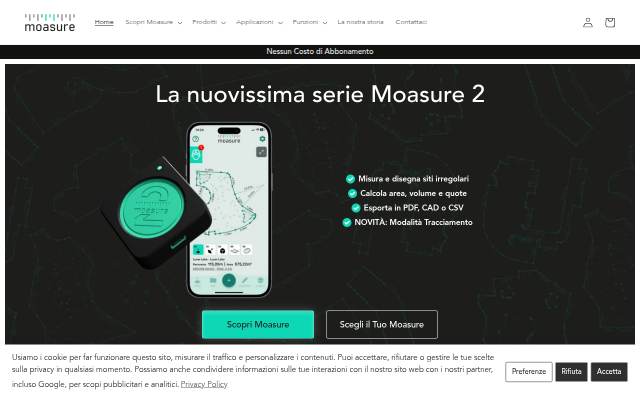 Startseite von Moasure Italia