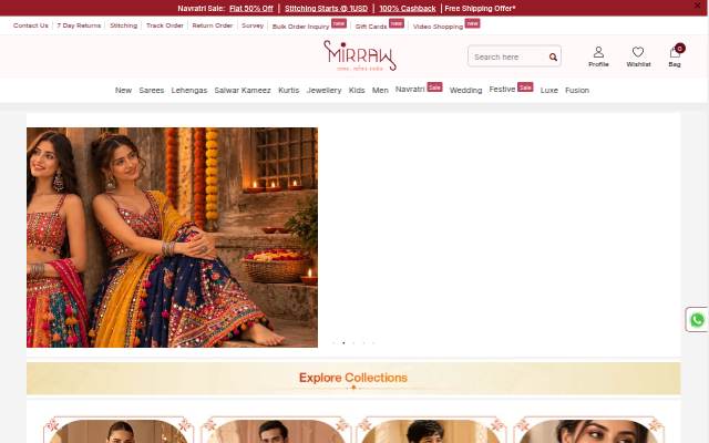 Mirraw.com storefront
