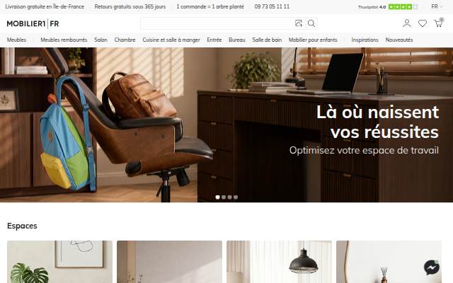 Milliers de meubles en ligne pour votre maison storefront