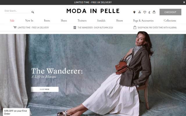 Moda in Pelle storefront