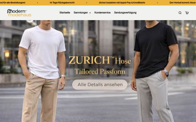 Modern ModeHaus storefront