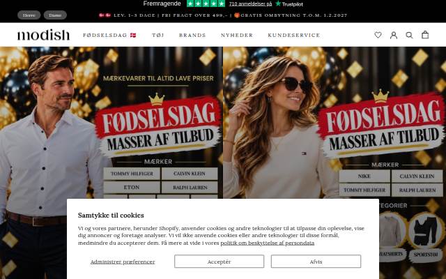 Startseite von Modish