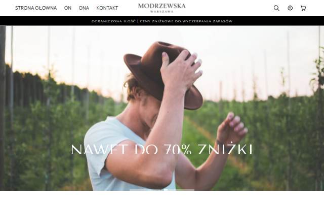 Modrzewska Warszawa storefront