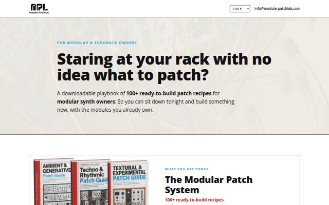 The Modular Patch System — Modular Patch Lab storefront