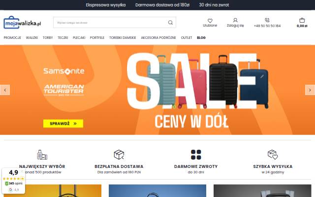 MojaWalizka.pl storefront