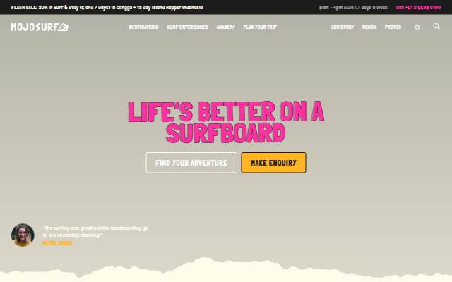 Mojosurf storefront