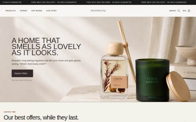 Momoria storefront