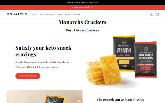 Monarchs Crackers storefront