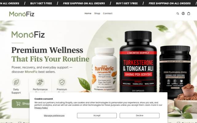 MonoFiz storefront