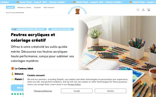 Mon Petit Curieux storefront