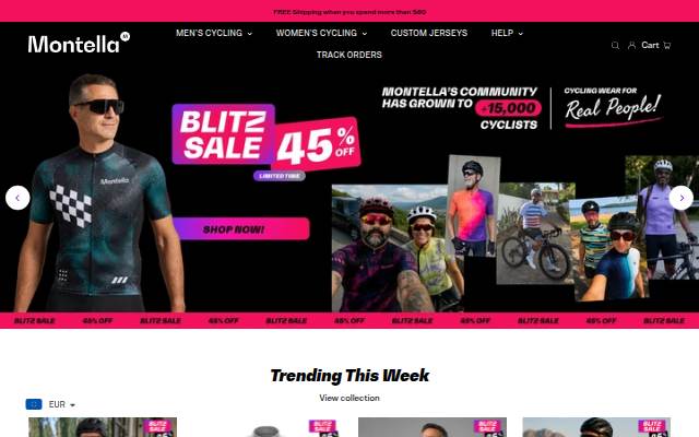 Montella Cycling storefront