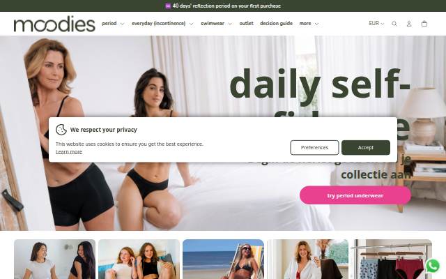 Moodies Undies storefront