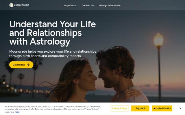 Moongrade: #1 Astrology, Birth Chart &amp; Zodiac Compatibility App storefront