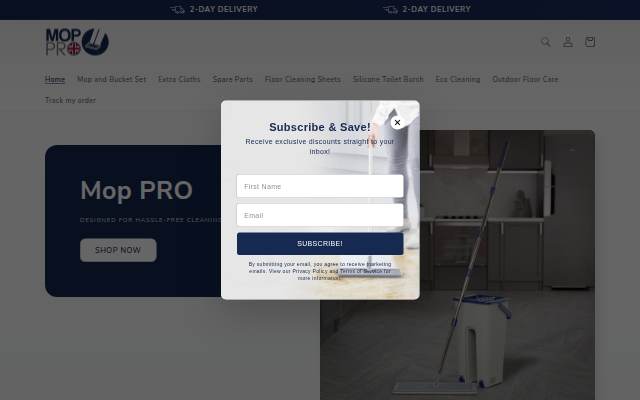 Mop PRO storefront