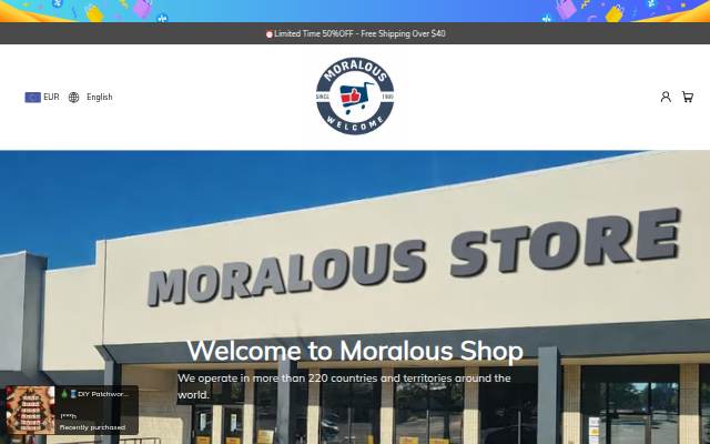 Moralous storefront